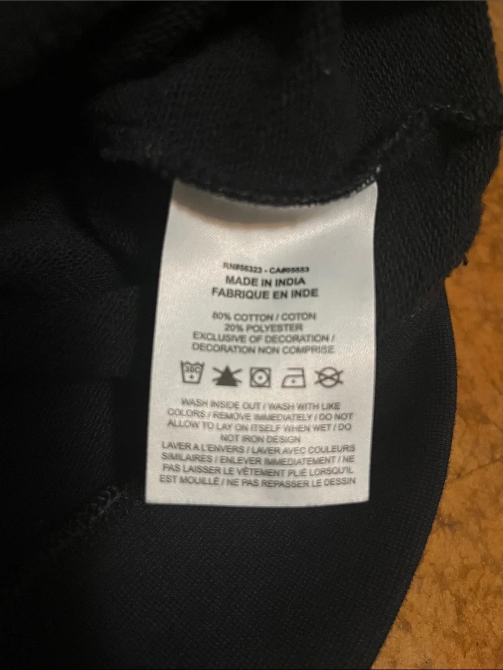 Nike Black Sweatshirt with Gold Script Logo Womens Sz Med